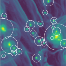 Moon formation simulation